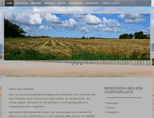Tablet Screenshot of campingdewesthoek.nl